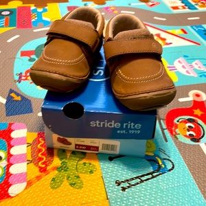 Stride Rite baby shoes, brown. Great condition only used twice.